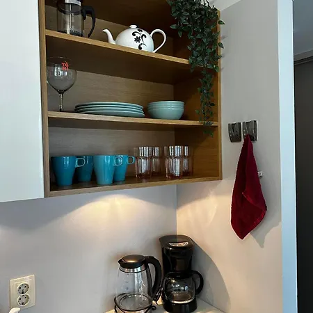 Studio With Balcony & Private Parking Apartment